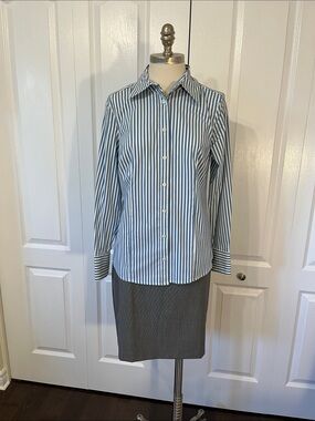 Apostrophe Stretch cotton blend blouse